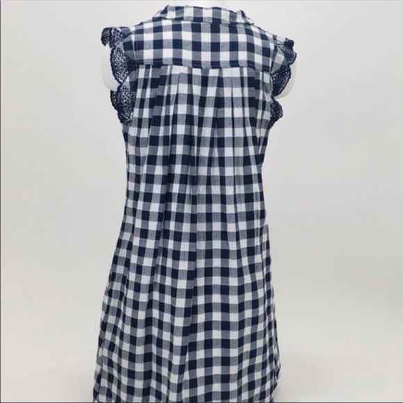Blue and White Gingham Dress - Picture 3 of 5